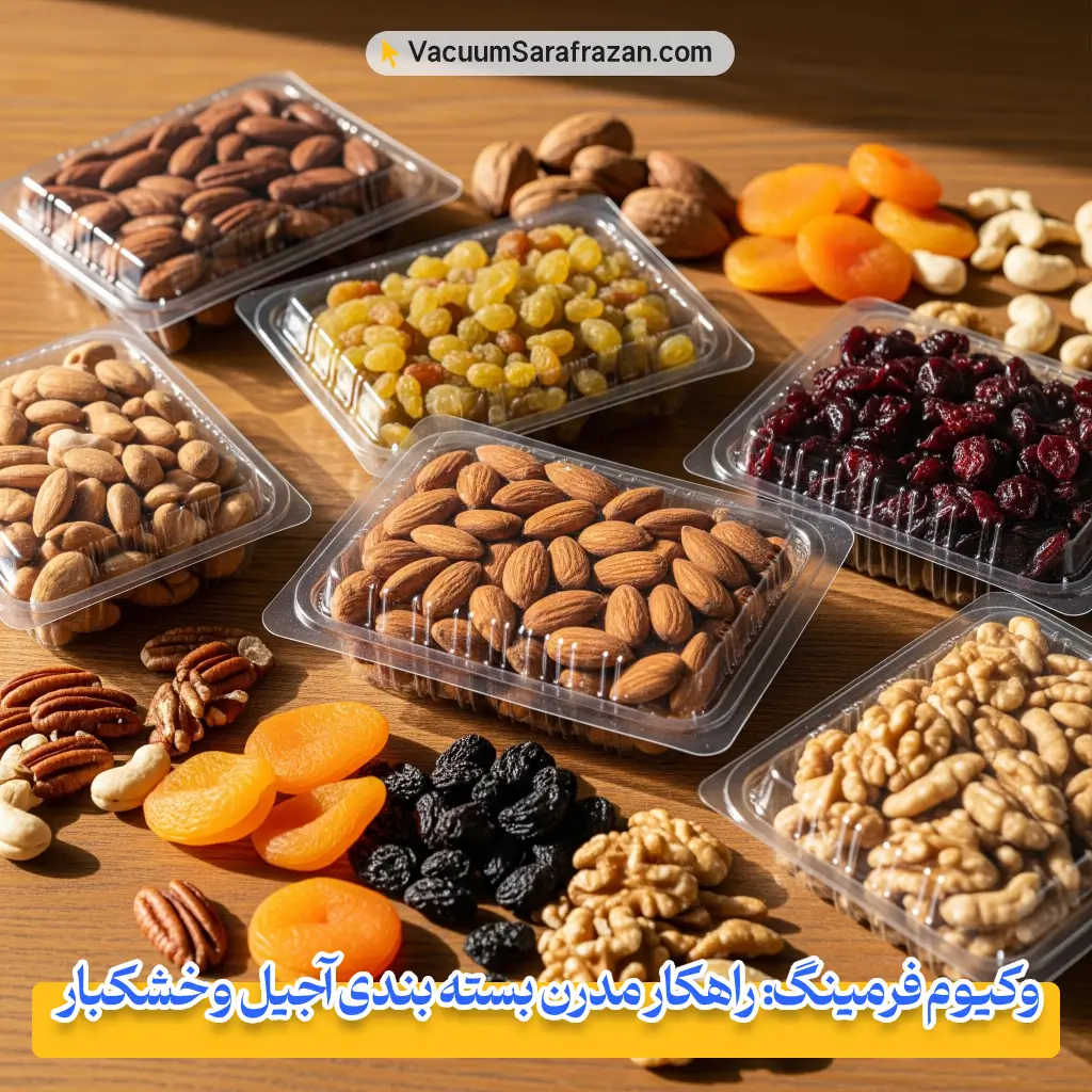 وکیوم فرمینگ: راهکار مدرن بسته بندی آجیل و خشکبار